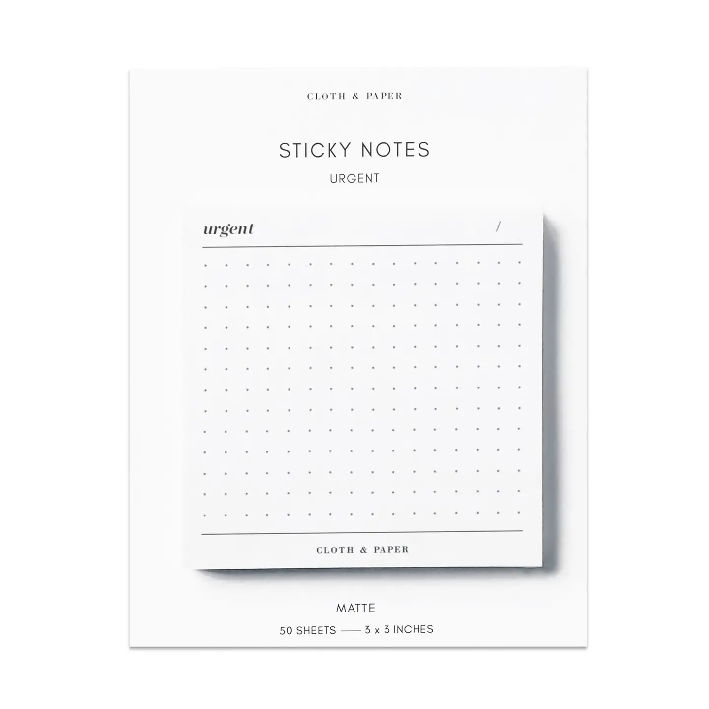 Cloth & Paper Urgent Sticky Notes