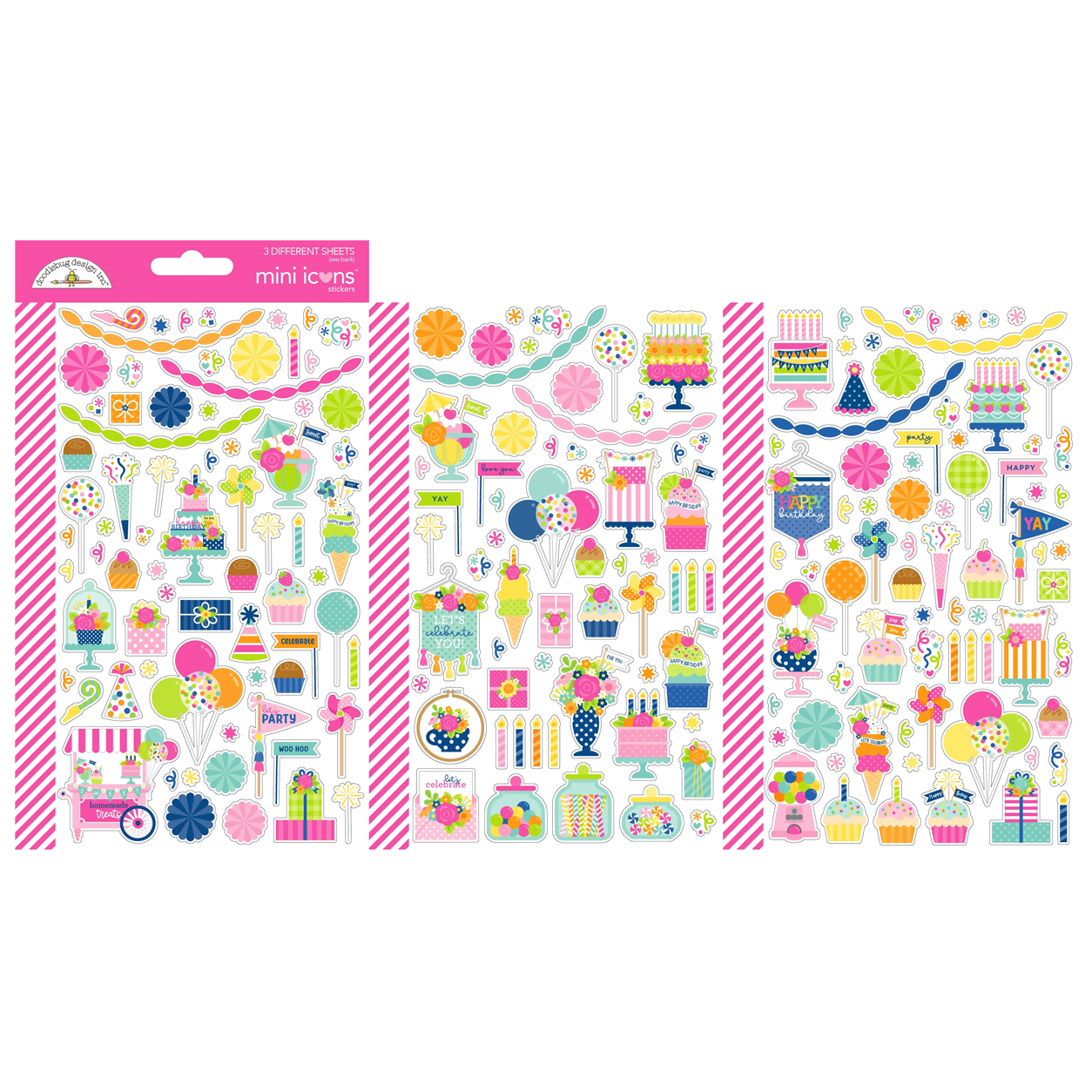 *Pre-Order* Doodlebug Cupcakes & Candles Mini Icons