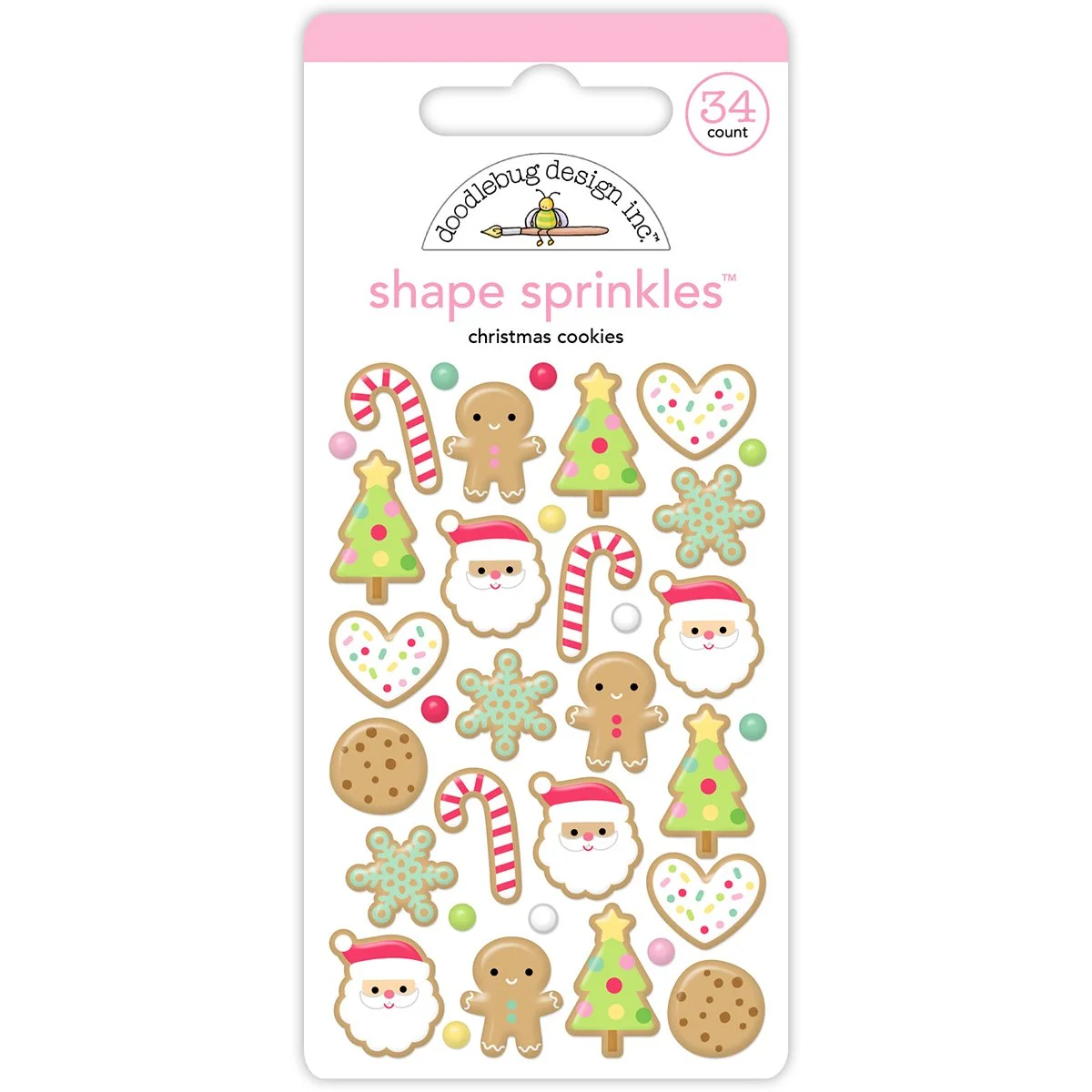 *Pre-Order* Doodlebug Dear Santa Sprinkles Stickers Christmas Cookies