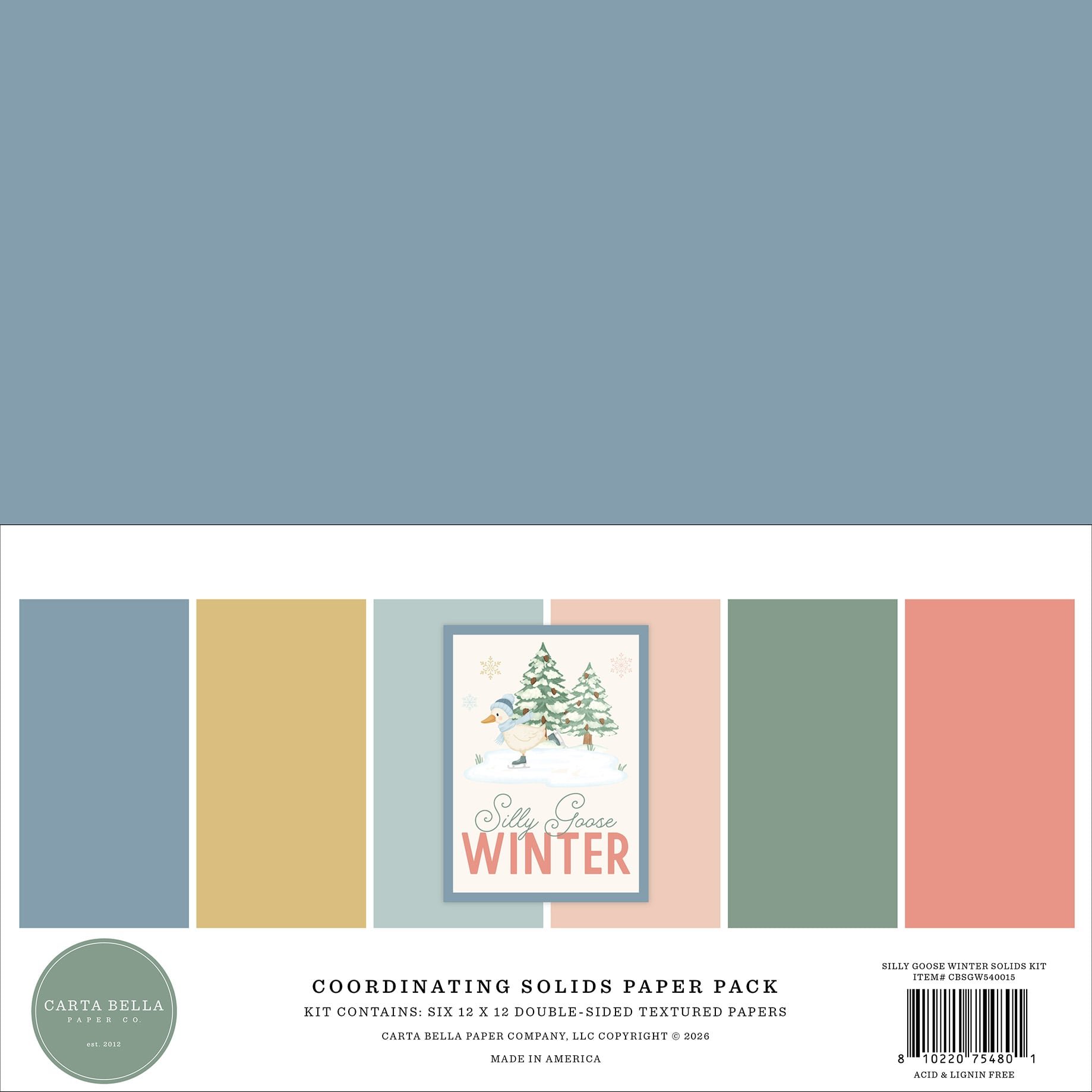 *Pre-Order* Carta Bella Silly Goose Winter Solids Kit