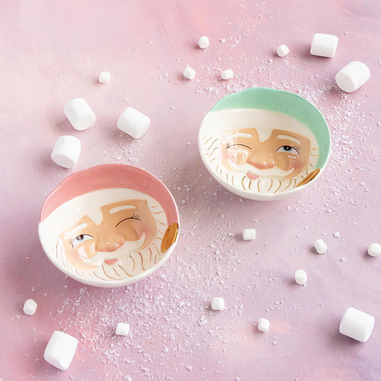 Glitterville Papa Noel Bowls