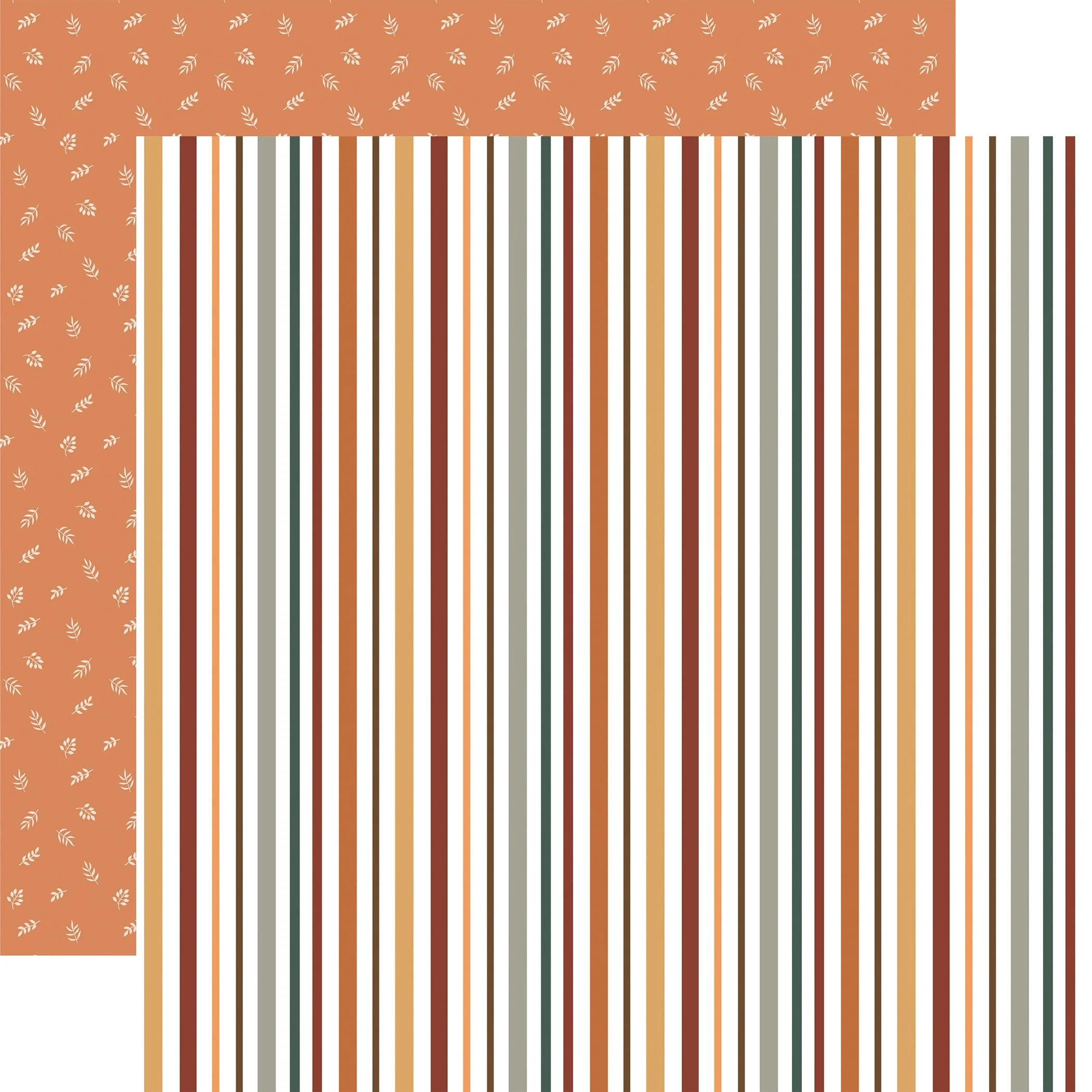 *Pre-Order* Echo Park Feels Like Fall 12" x 12" Paper Pumpkin Spice Stripes