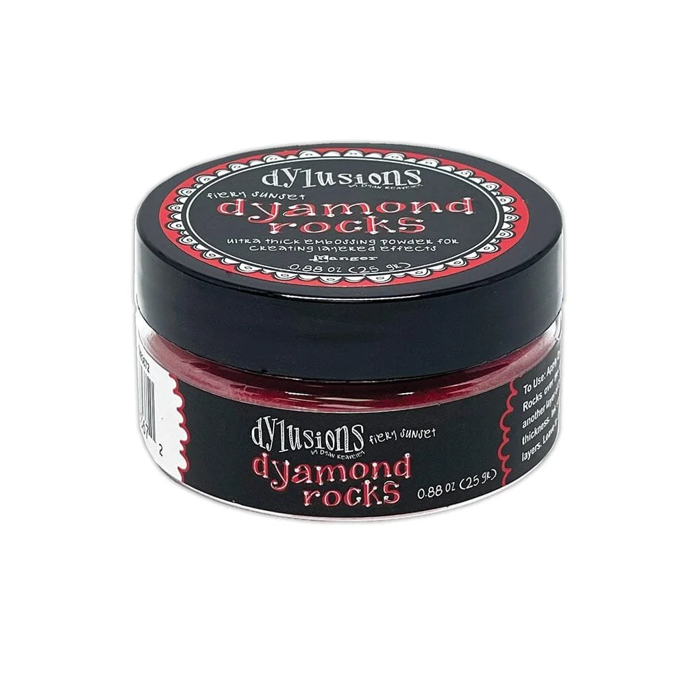 Dylusions Dyamond Rocks Fiery Sunset