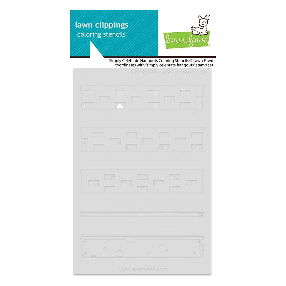 Lawn Fawn Coloring Stencils Simply Celebrate Hangouts