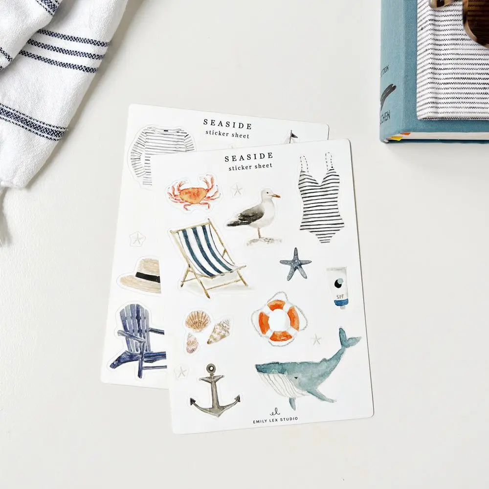 Emily Lex Studio Seaside Sticker Sheets