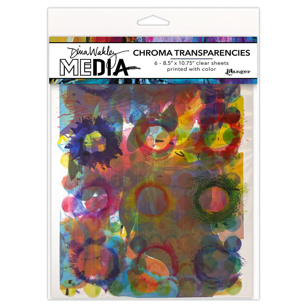 Dina Wakley MEdia Painted Elements Chroma Transparencies