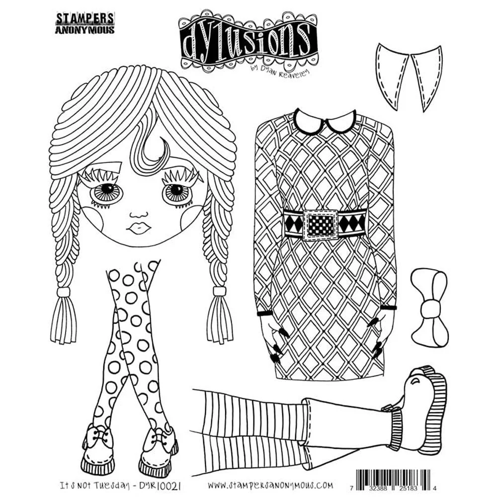 Dylusions Cling Stamps It's Not Tuesday