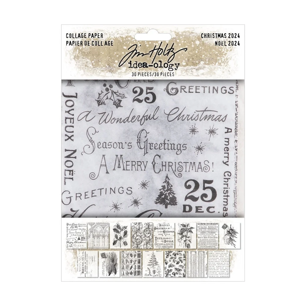 *Pre-Order* Tim Holtz Idea-Ology Christmas Collage Paper