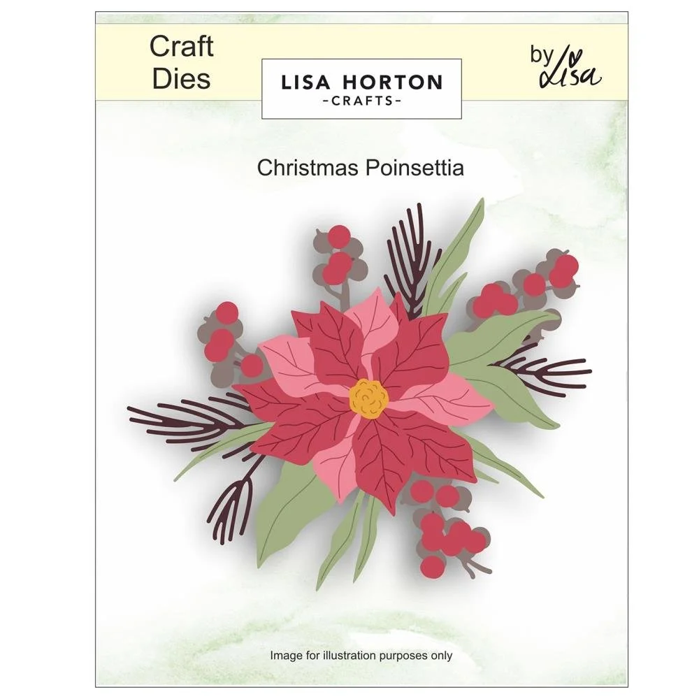 Lisa Horton Craft Dies Christmas Poinsettia