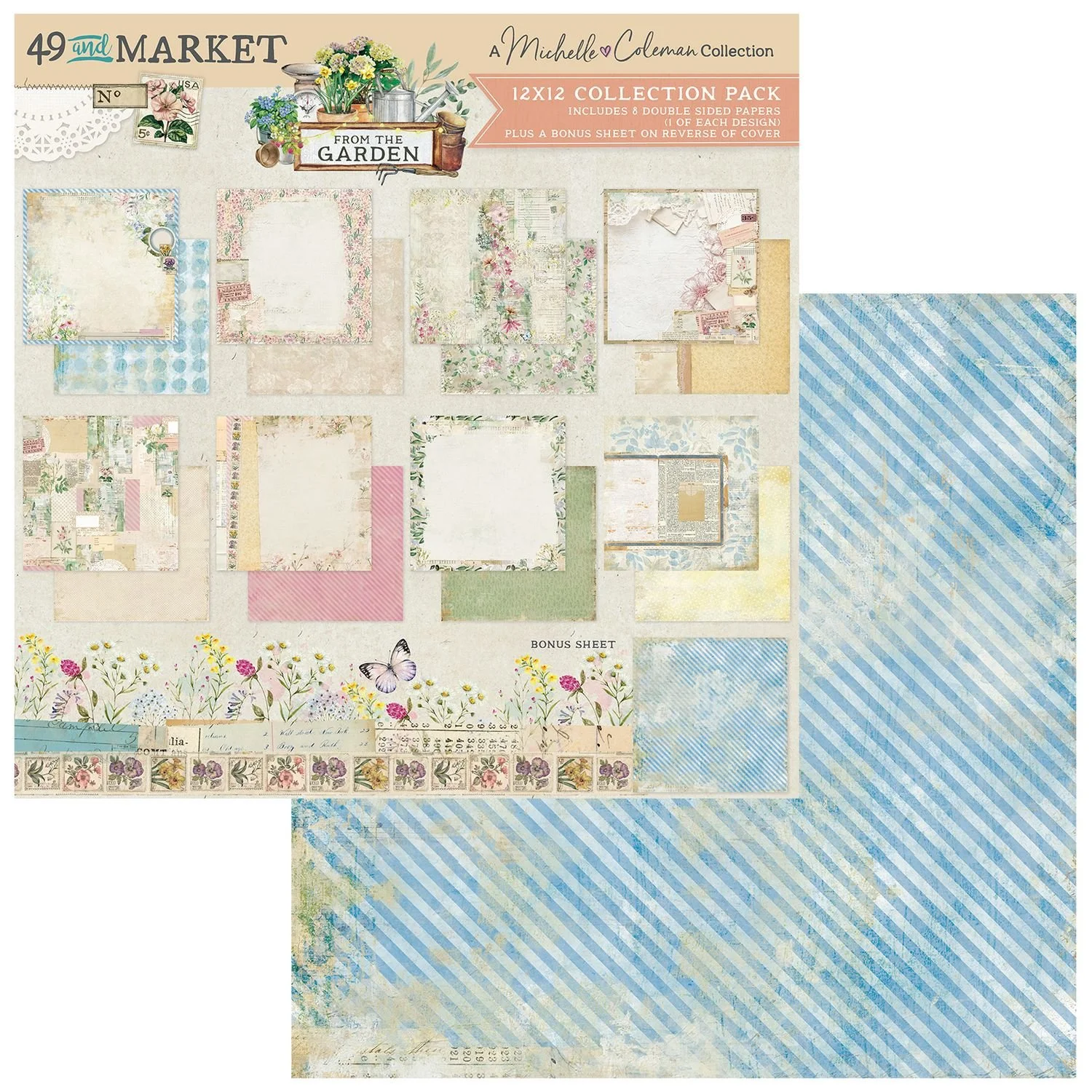 49 & Market From The Garden 12" x 12" Collection Kit