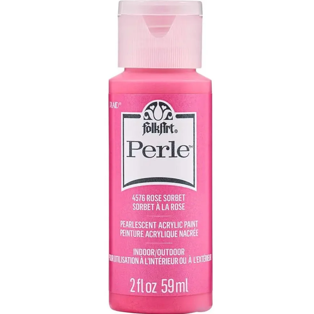 Folk Art Perle Acrylic Paint Rose Sorbet