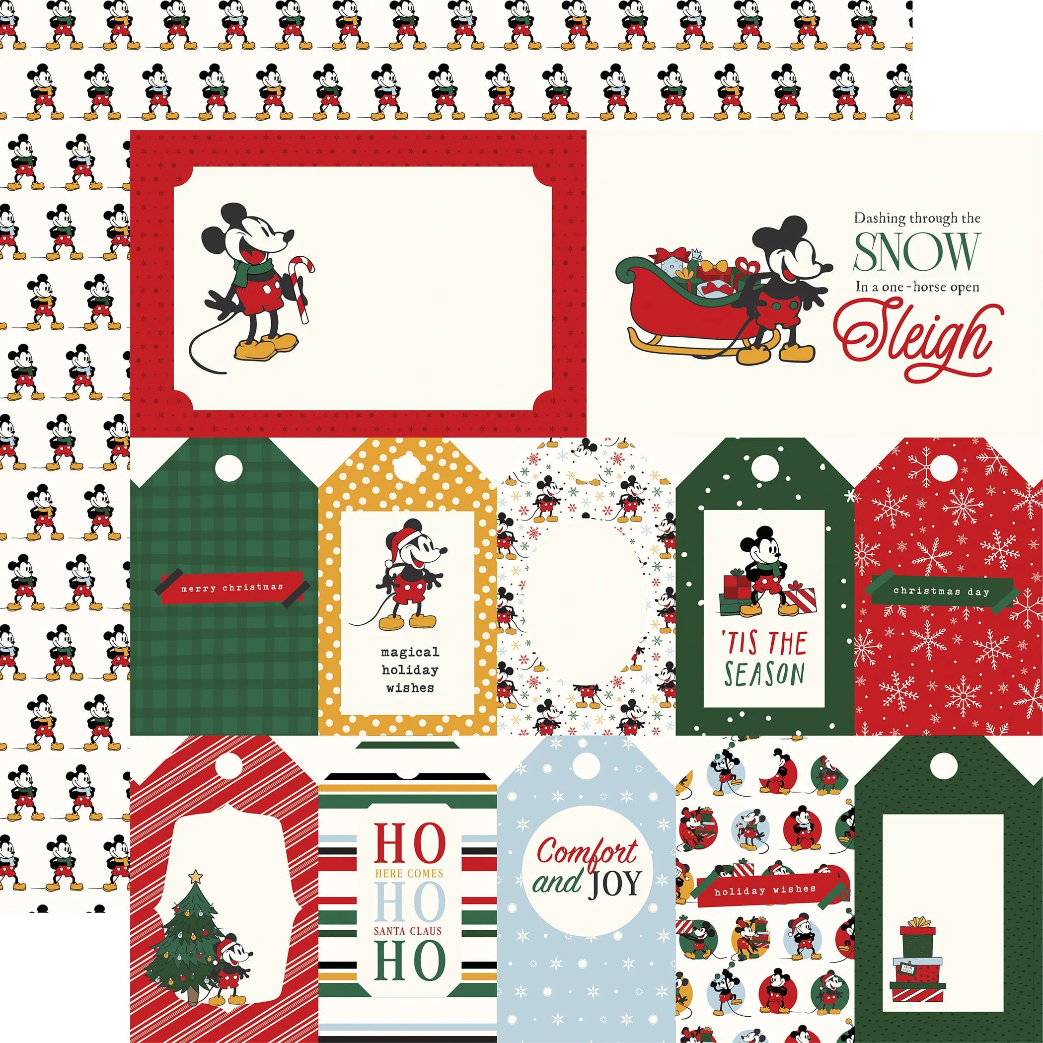 *Pre-Order* Echo Park Mouse & Me Christmas 12" x 12" Paper Multi Journaling Cards