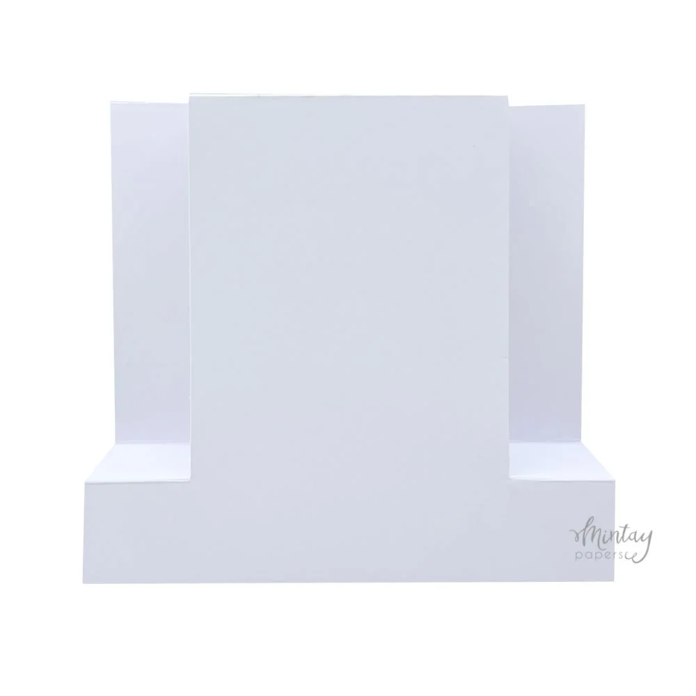 Mintay White Panel Card Base