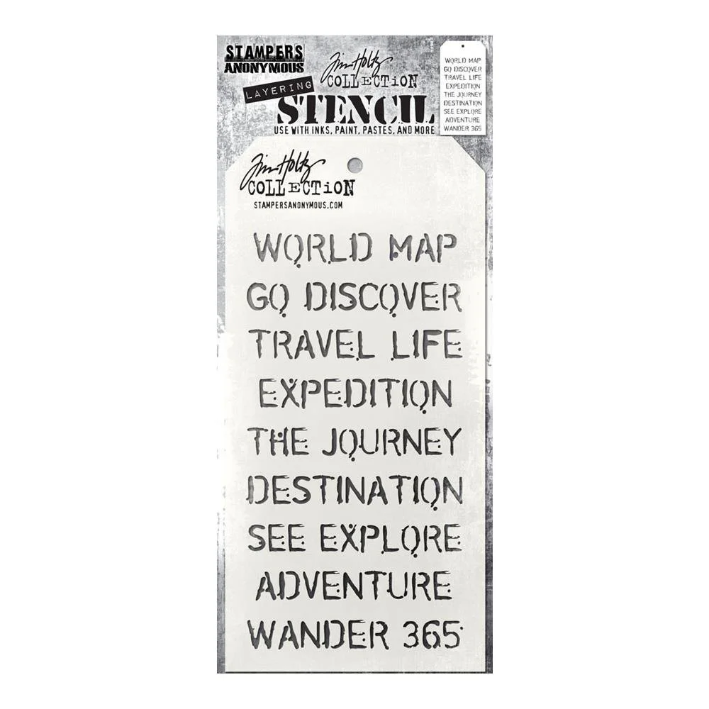 Tim Holtz Mini Layering Stencil Travelers
