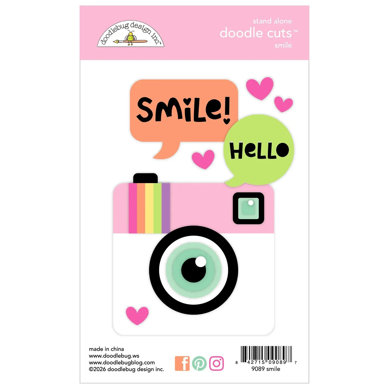 *Pre-Order* Doodlebug Color Me Crafty Smile Doodle Cuts
