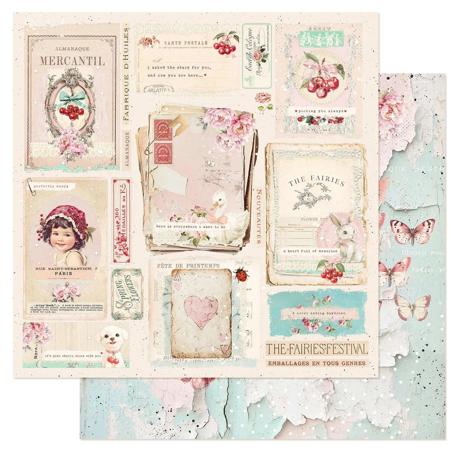 Prima Cherry Sweet Collection by Frank Garcia® 12" x 12" Paper A Never Ending Daydream