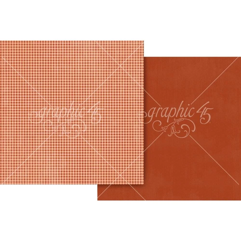 Graphic 45 Wonder Of Oz 12" x 12" Paper Poppy Red Pattern