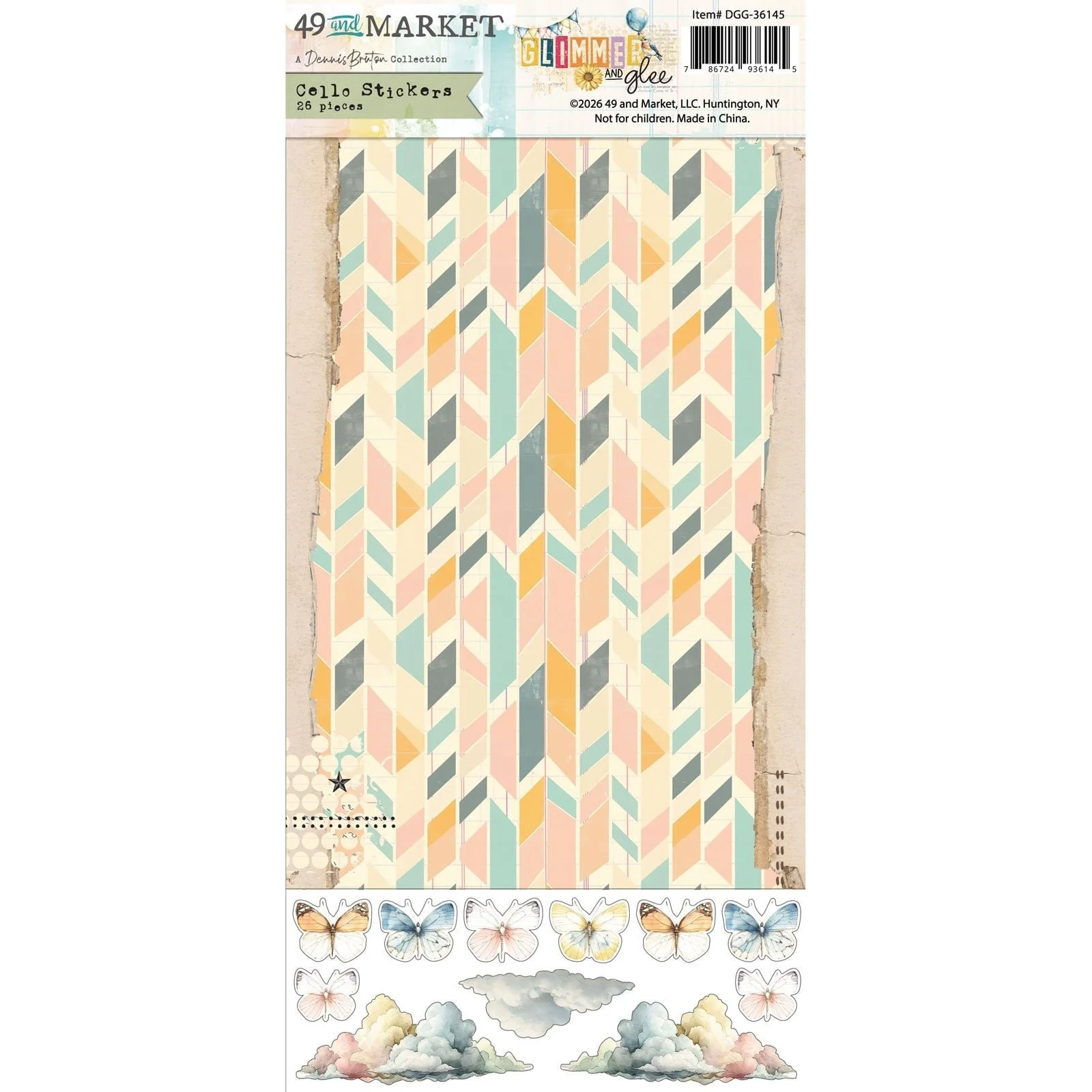 *Pre-Order* 49 & Market Glimmer & Glee Cello Stickers
