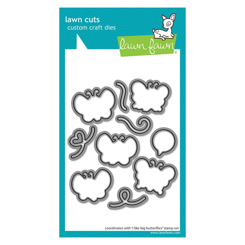 Lawn Fawn I Like Big Butterflies Coordinating Die Set