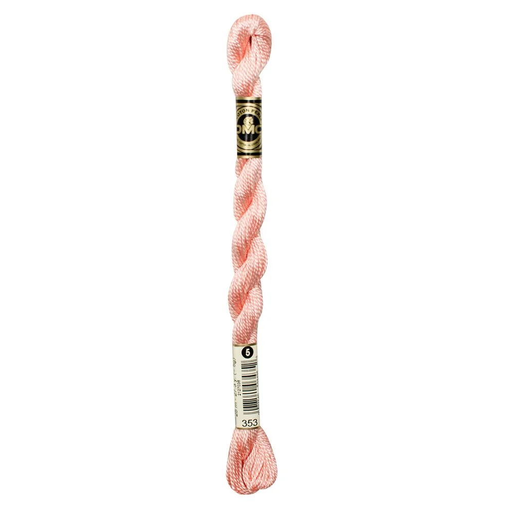 DMC Pearl Cotton Skein 353 Peach