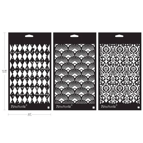 Finnabair 6x9 Stencil Set Decadent Walls