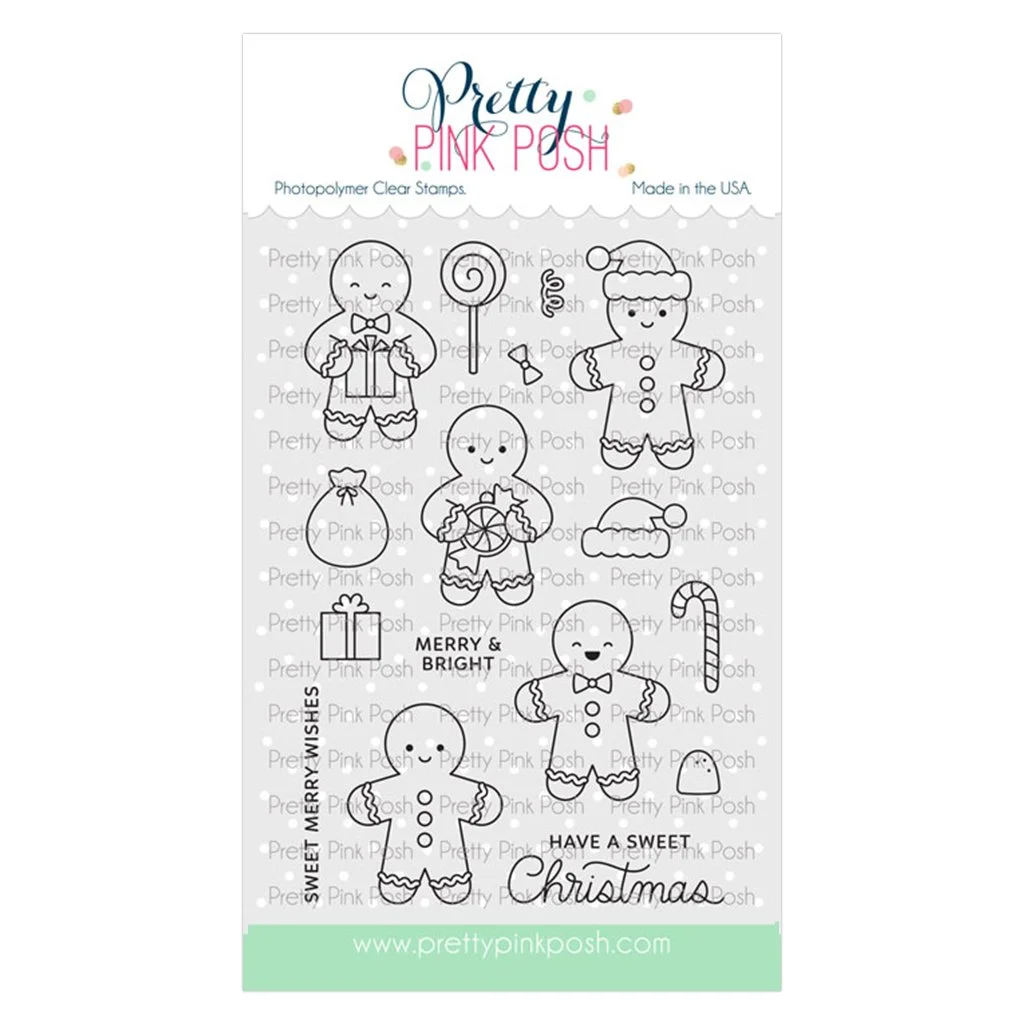 Pretty Pink Posh Gingerbread Friends Stamp Set