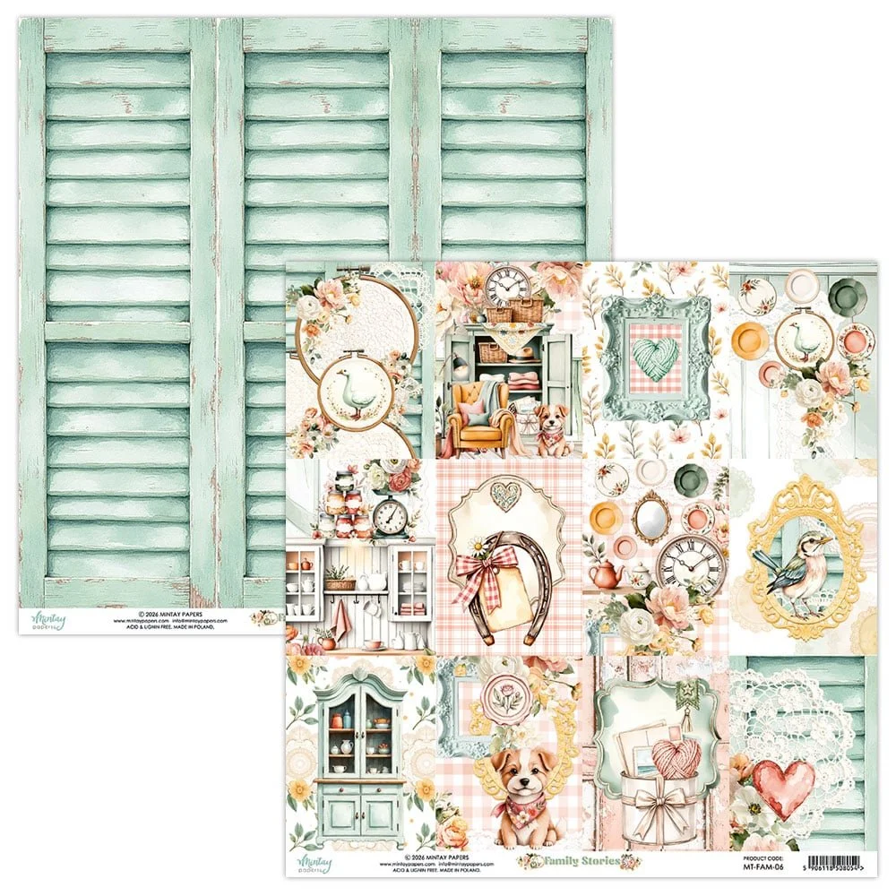 *Pre-Order* Mintay Family Stories 12" x 12" Paper Sheet 06