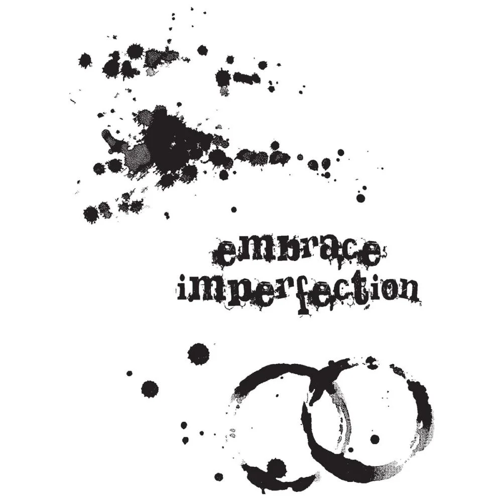 Tim Holtz Cling Stamps Spills and Splatters