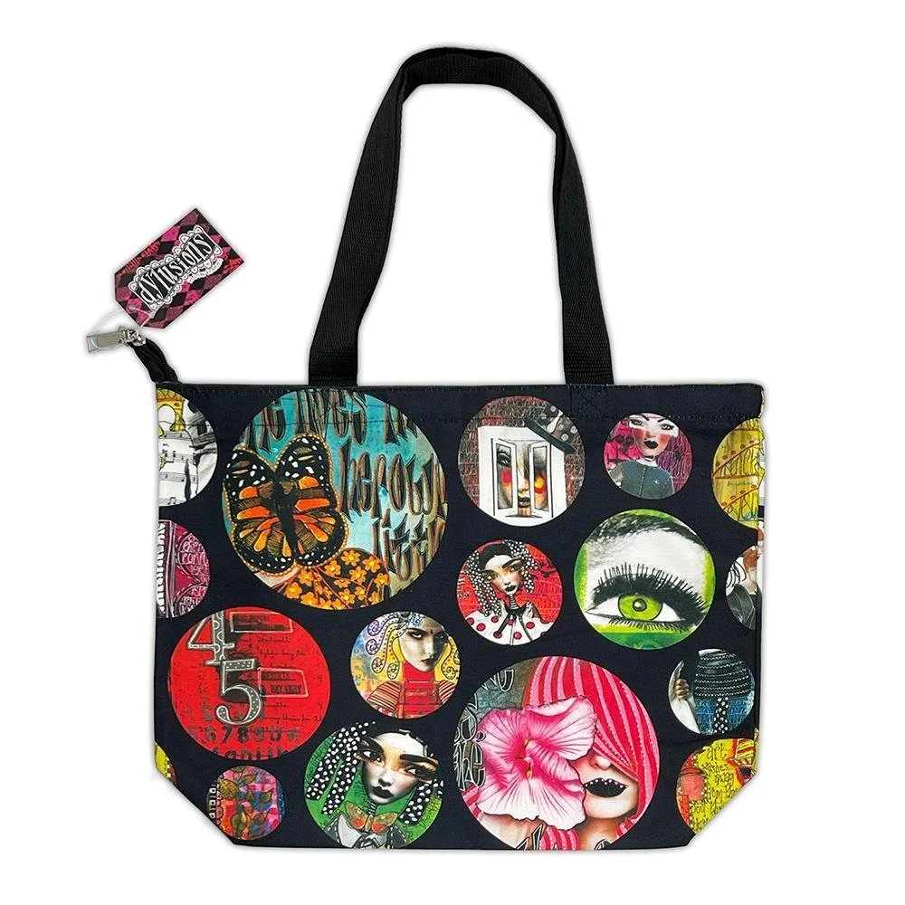 Dylusions Zipper Tote Bag