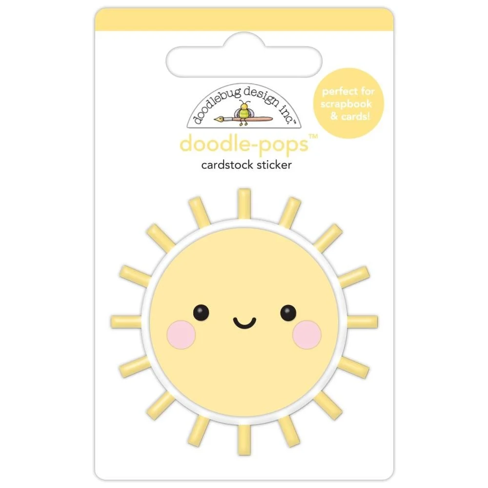 Doodlebug Butterfly Kisses Doodlepops Sticker Good Day Sunshine
