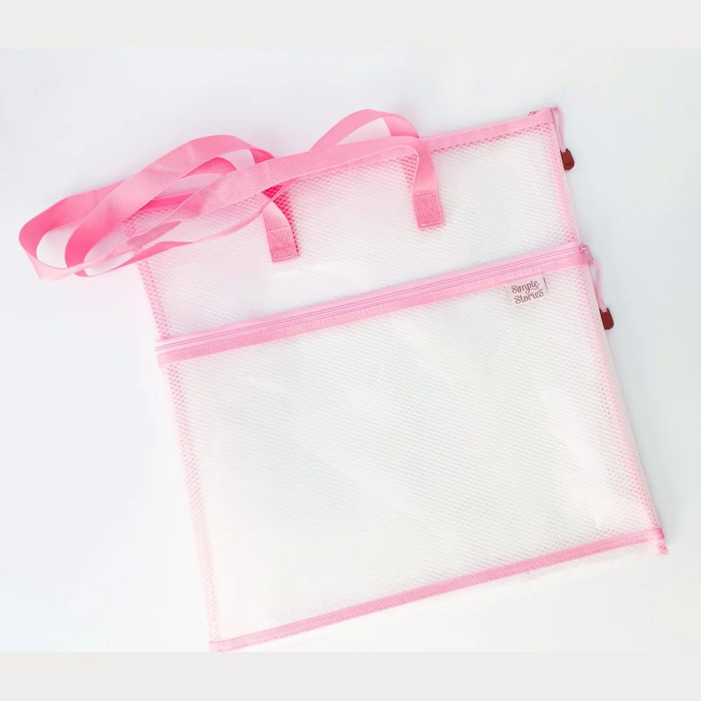*Pre-Order* Simple Stories Pink Craft Bag 16"X16"