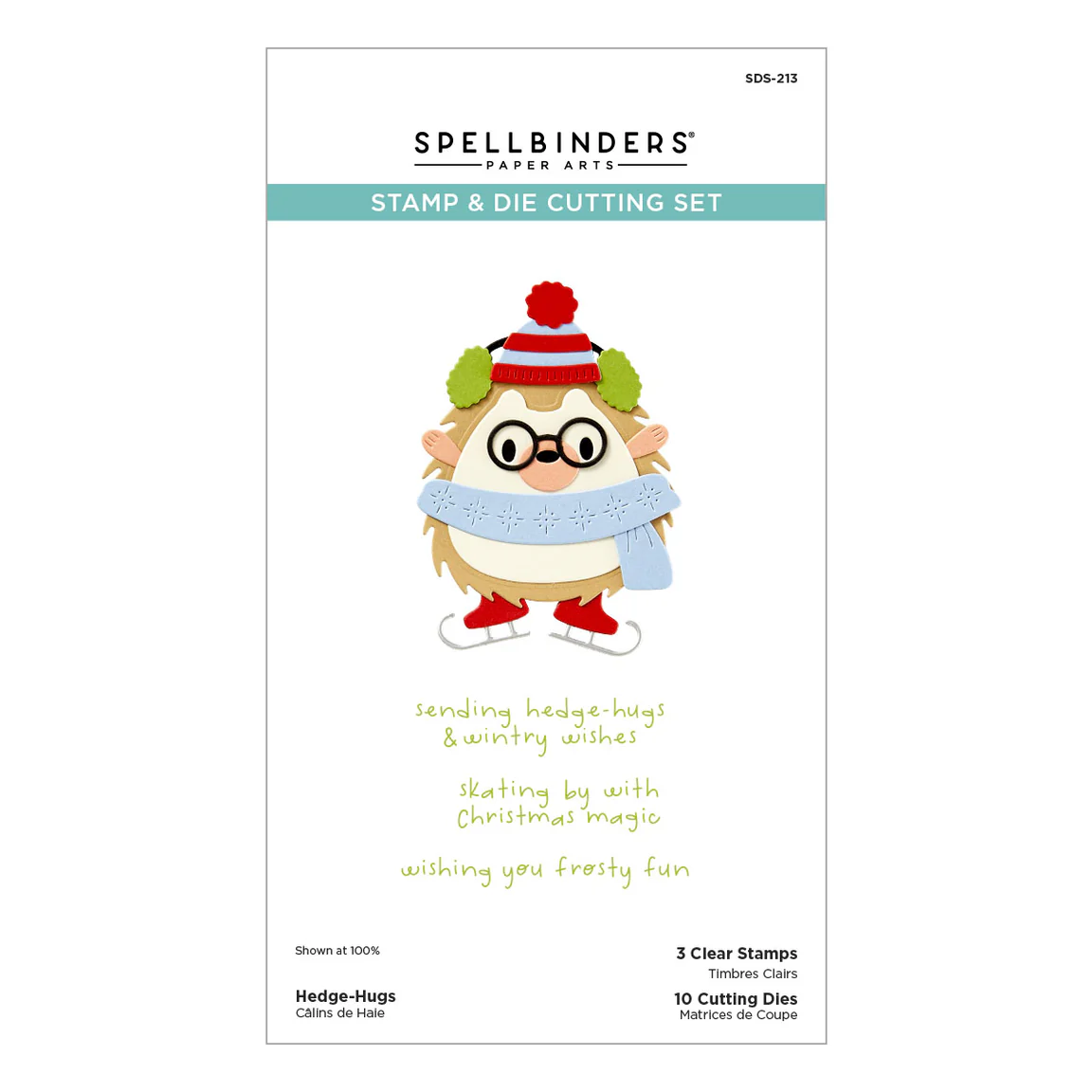Spellbinders Hedge-Hugs Clear Stamp & Die Set