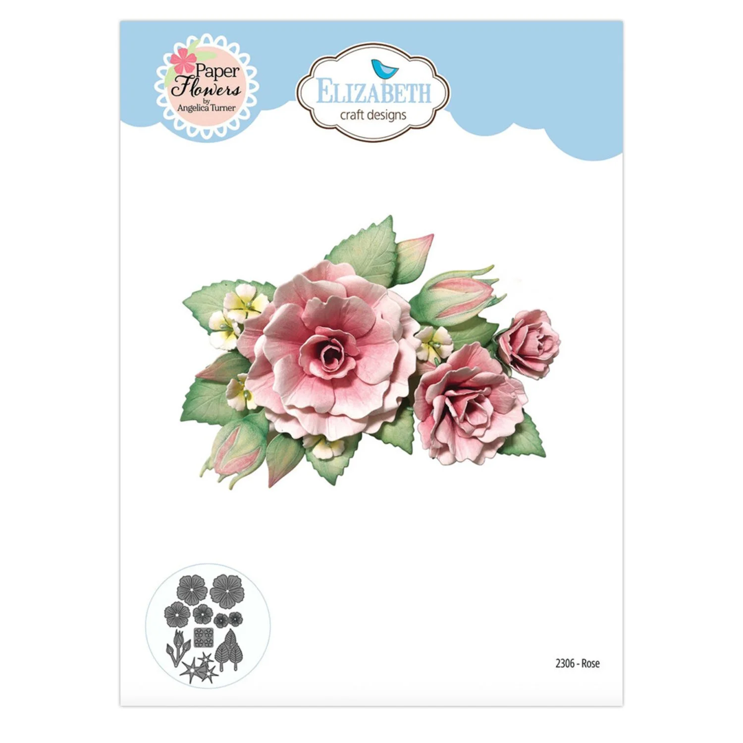 Elizabeth Crafts Designs Metal Dies Bohemian Rose/Rose