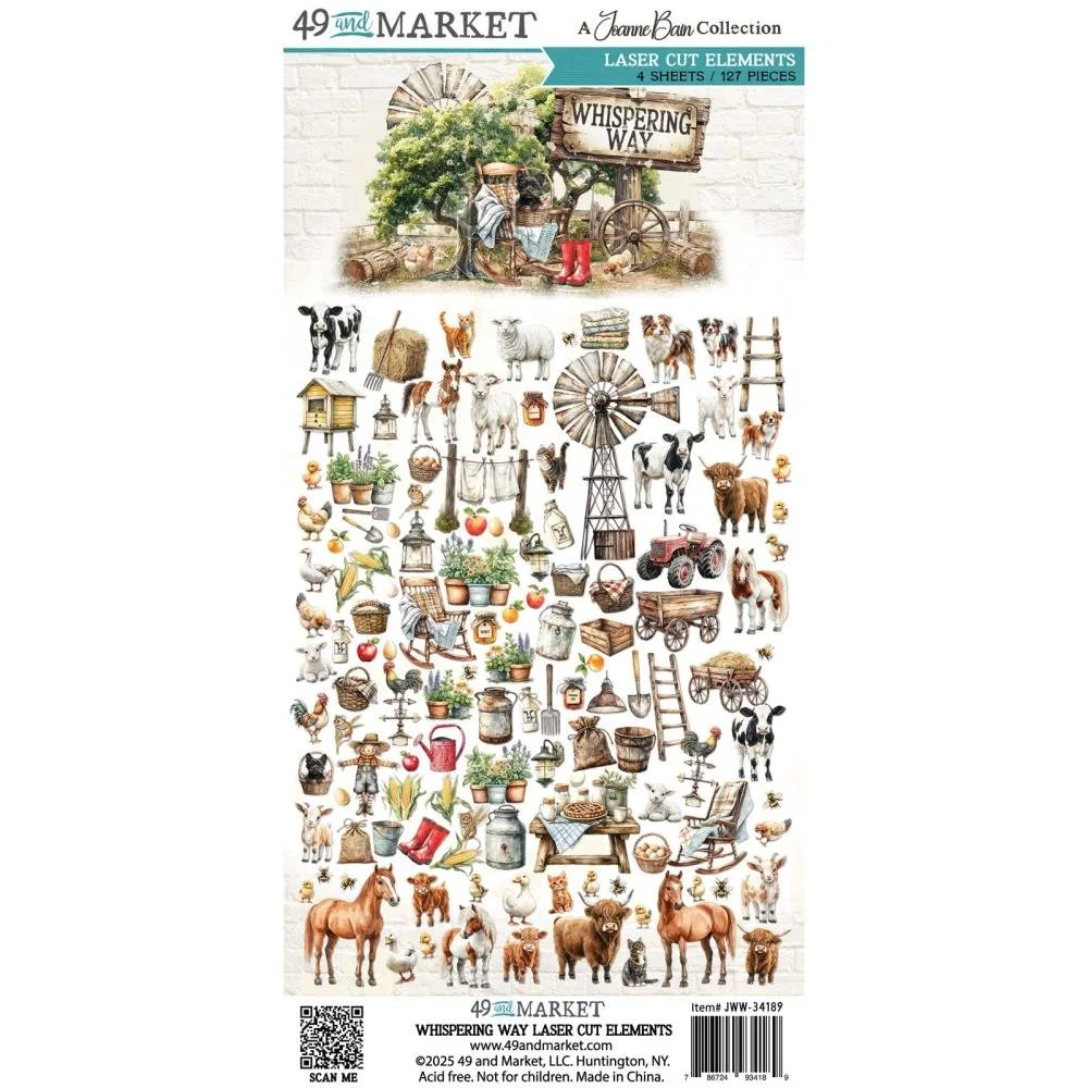 *Pre-Order* 49 & Market Whispering Way Laser Cut Outs Elements