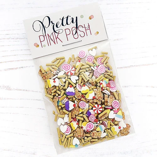 Pretty Pink Posh Sweet Gingerbread Clay Confetti