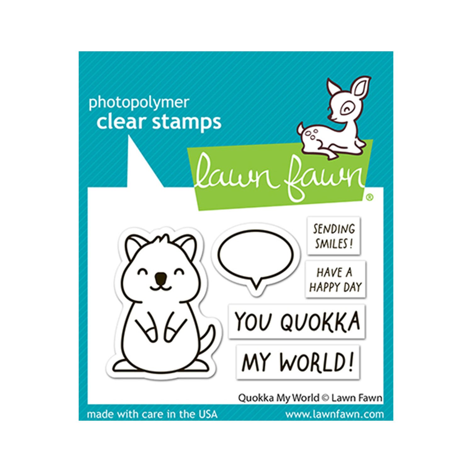 Lawn Fawn Clear Stamps quokka my world