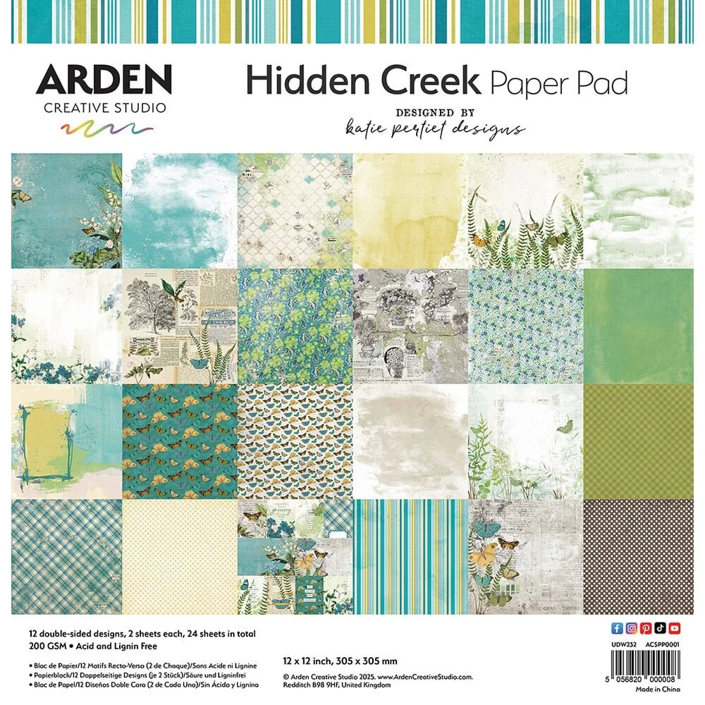 Arden Creative Studio Katie Pertiet Hidden Creek 12" x 12" Paper Pad