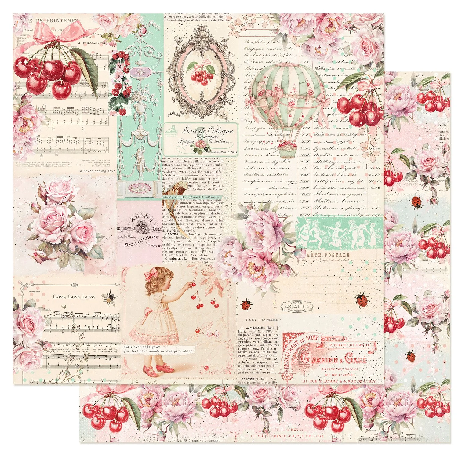 Prima Cherry Sweet Collection by Frank Garcia® 12" x 12" Paper No Other Place