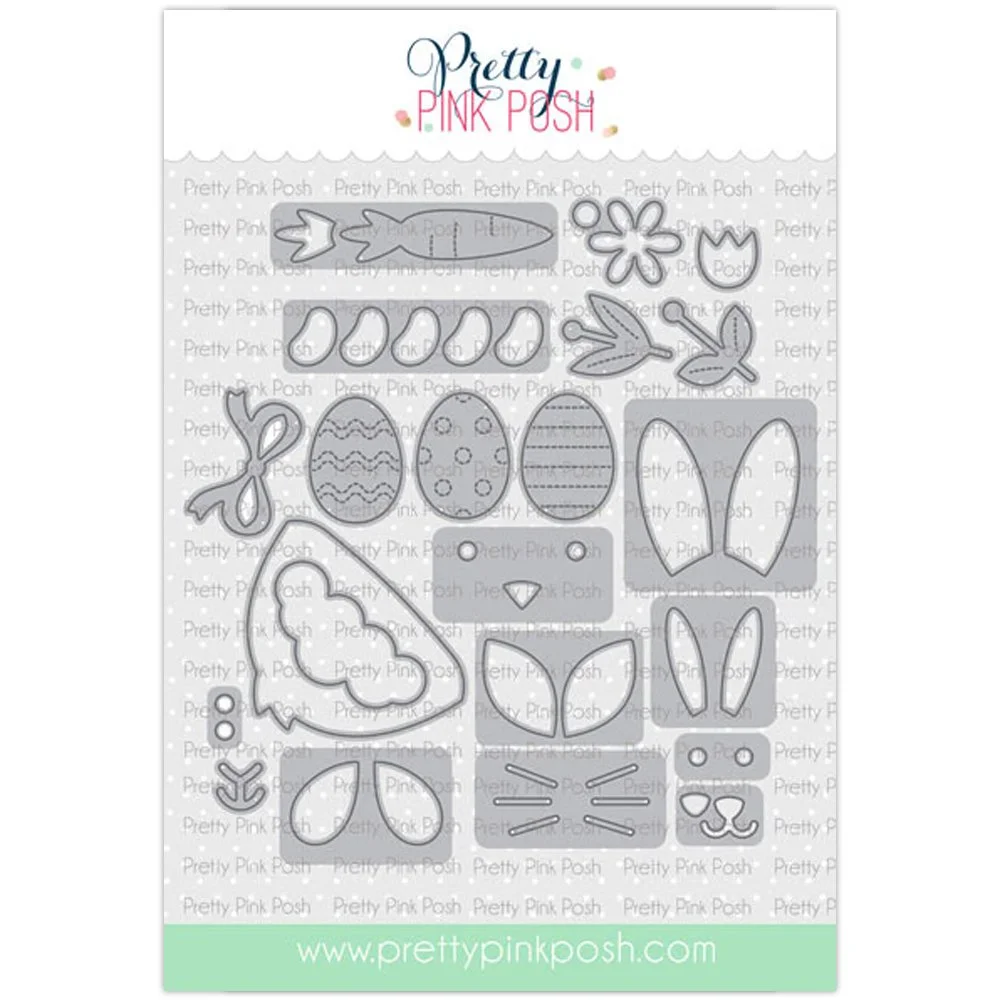 Pretty Pink Posh Easter Bucket Additions Dies
