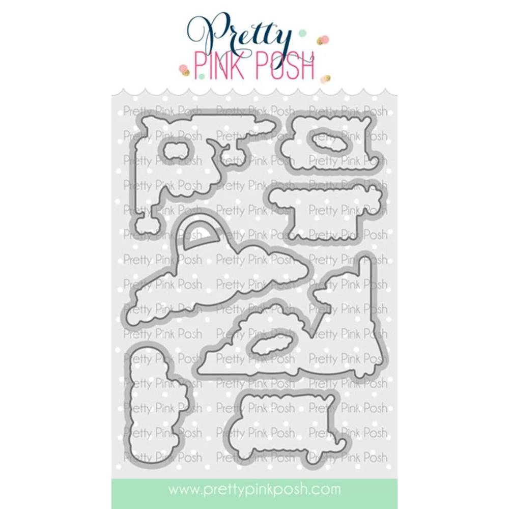 Pretty Pink Posh Halloween Corners Coordinating Die