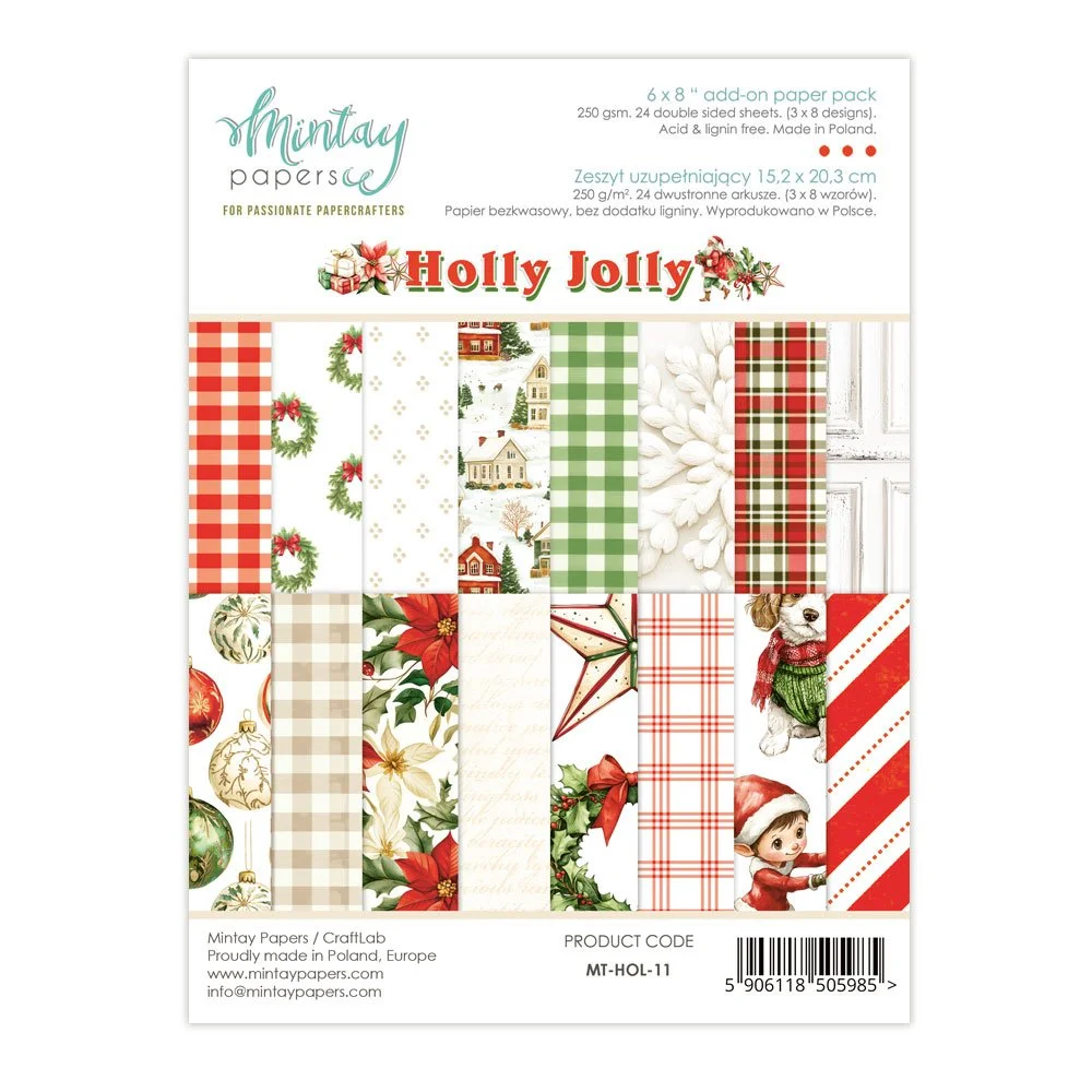 Mintay Holly Jolly 6" x 8" Paper Pad