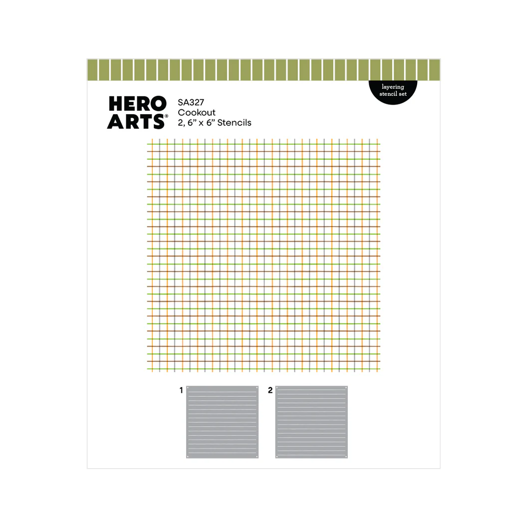Hero Arts Cookout Layering Stencil Set