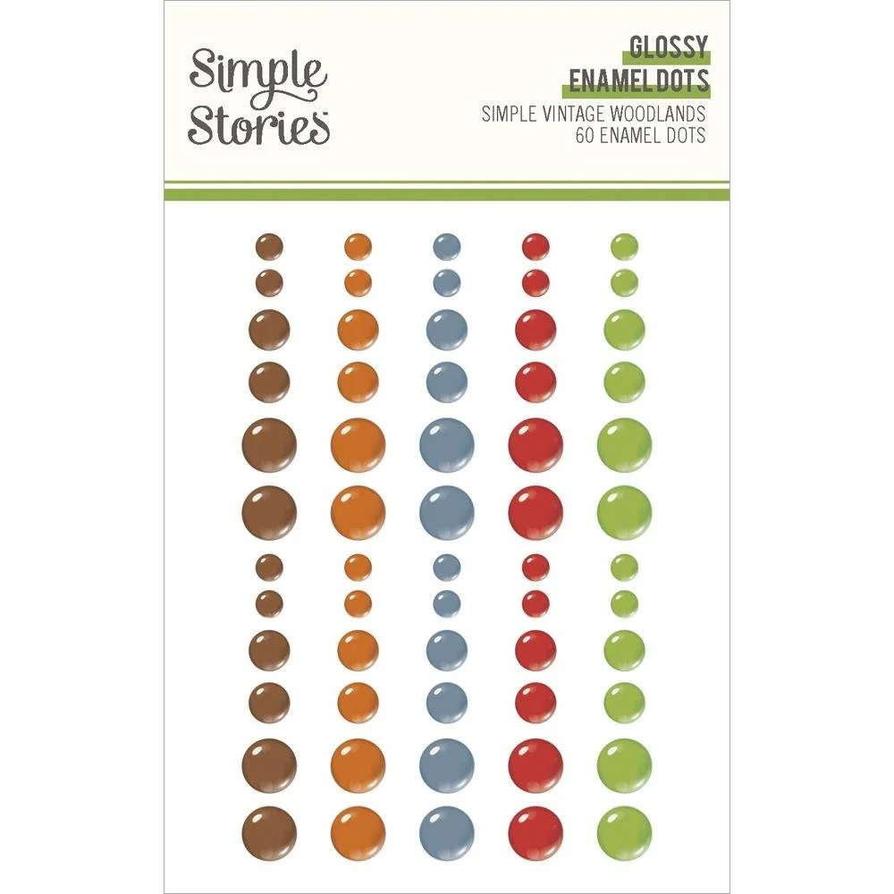 Simple Stories Simple Vintage Woodlands Enamel Dots