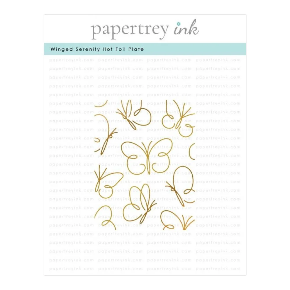 Papertrey Ink Winged Serenity Hot Foil Plate