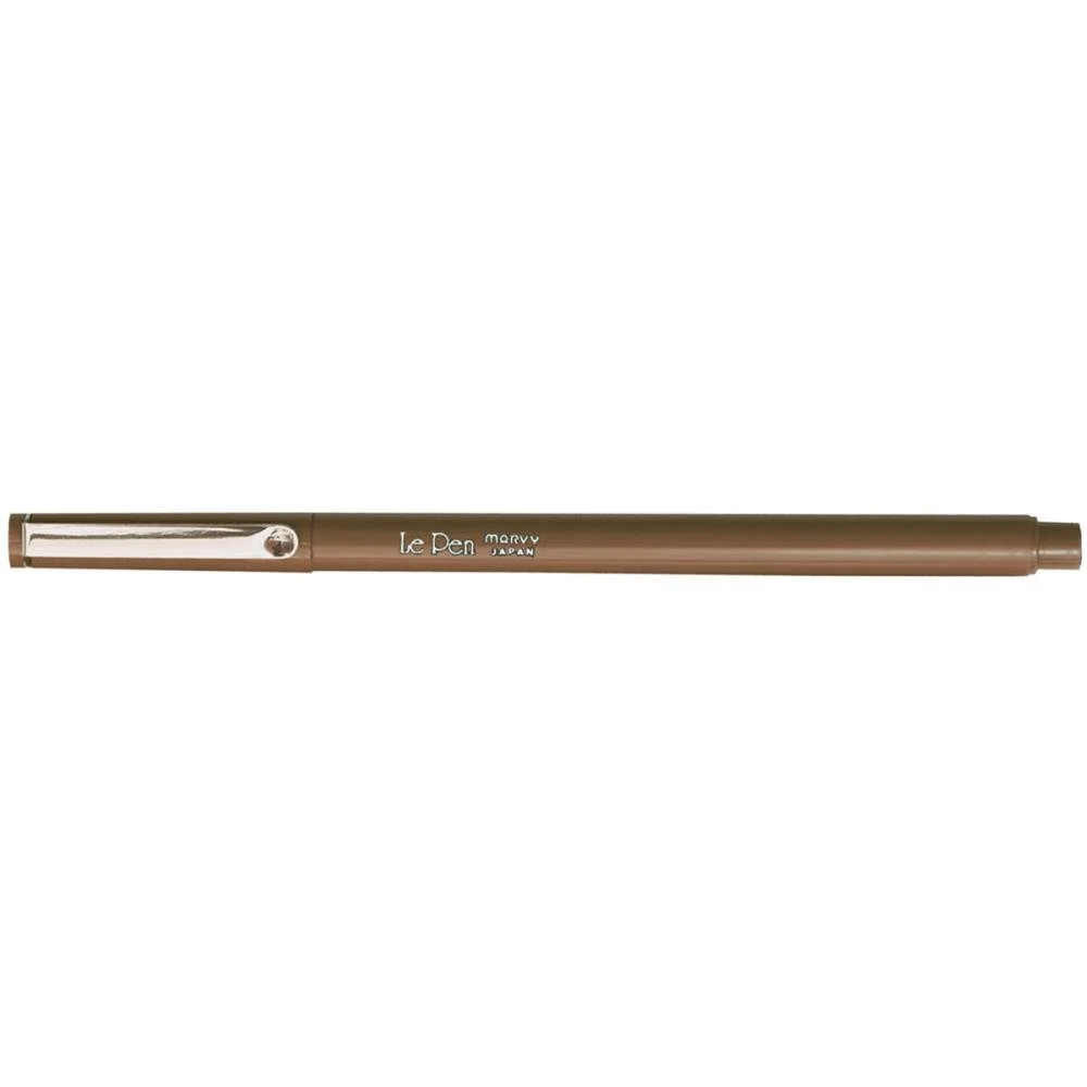 Le Pen .03mm Point Pen Brown