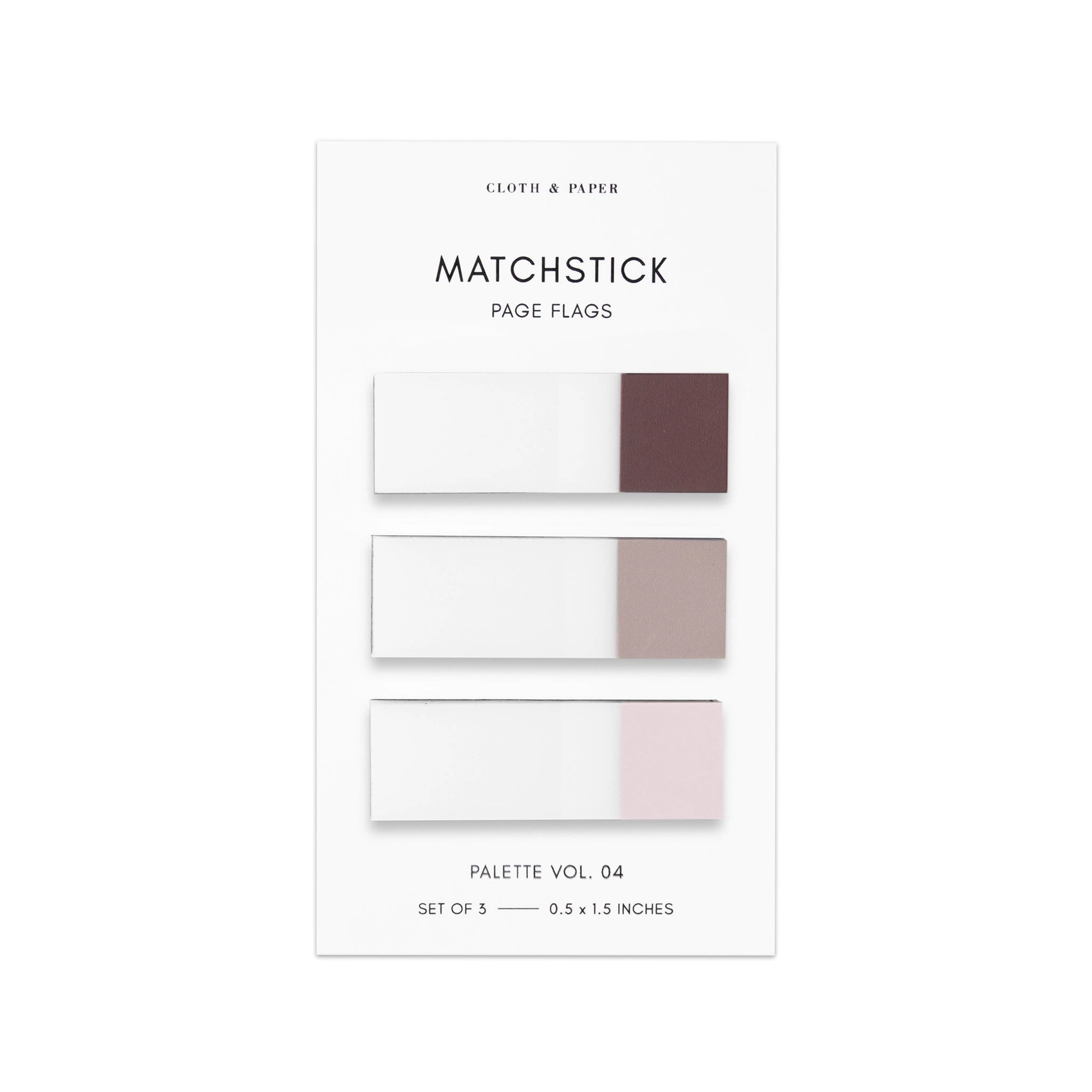 Cloth & Paper Matchstick Page Flag Set Vol 4