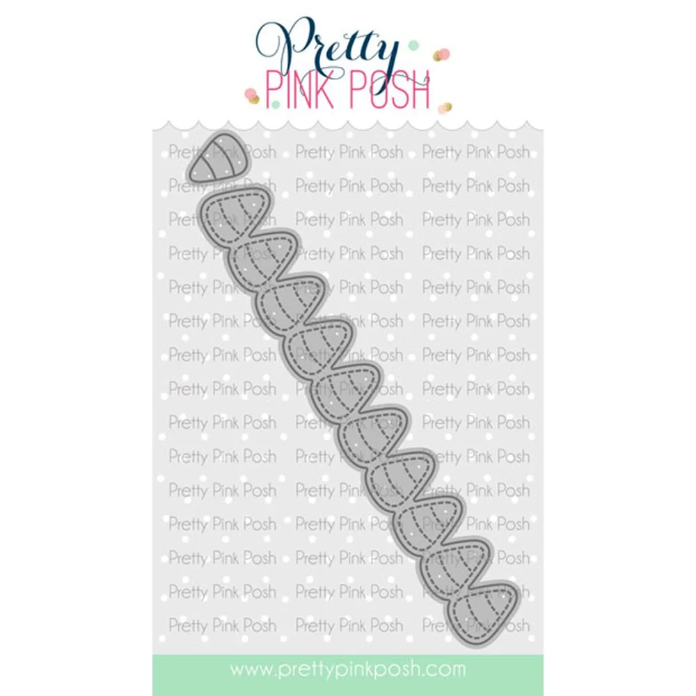 Pretty Pink Posh Candy Corn Border Metal Die