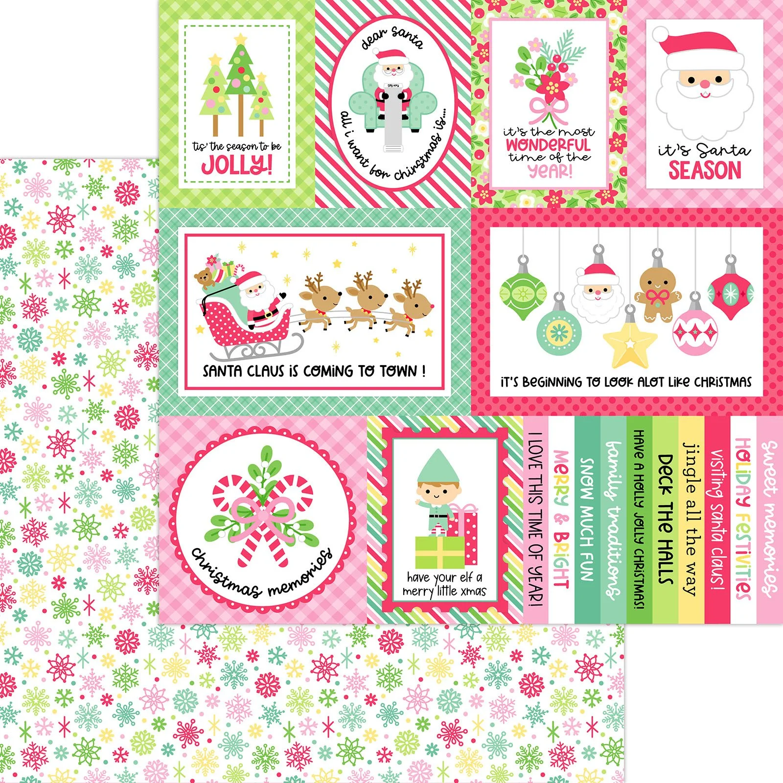 *Pre-Order* Doodlebug Dear Santa 12" x 12" Paper Snow Wonder