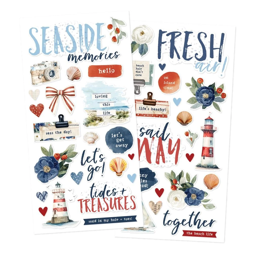*Pre-Order* Simple Stories Simple Vintage Sand & Sea Foam Stickers