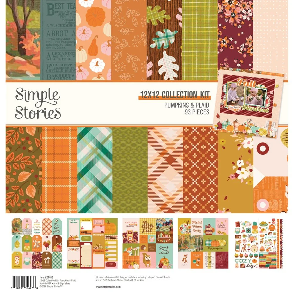 *Pre-Order* Simple Stories Pumpkins & Plaid Collection Kit